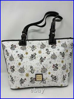 Disney Dooney & and Bourke Holiday Tote Christmas Minnie Mickey Mouse Purse B