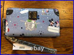 Disney Dooney and Bourke Mickey Minnie Attractions Rides Hipster Wallet (D)