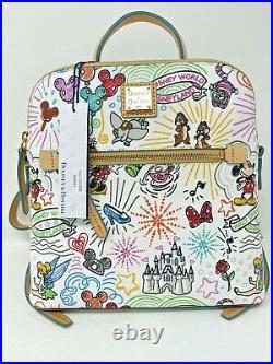 Disney Dooney & and Bourke Sketch Backpack 2021 Mickey Mouse Minnie Castle NWT B