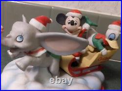 Disney Dumbo Donald Duck Mickey Mouse Figurine Porcelain Christmas 1982 Flying