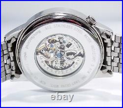 Disney ELGIN Mickey Mouse Automatic Skeleton Wristwatch Stainless Steel MCK727