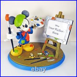 Disney Extra Large Mickey Mouse Artist Statue on Base With Easel Very Rare