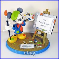 Disney Extra Large Mickey Mouse Artist Statue on Base With Easel Very Rare