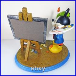 Disney Extra Large Mickey Mouse Artist Statue on Base With Easel Very Rare