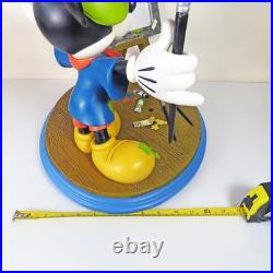 Disney Extra Large Mickey Mouse Artist Statue on Base With Easel Very Rare