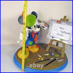 Disney Extra Large Mickey Mouse Artist Statue on Base With Easel Very Rare