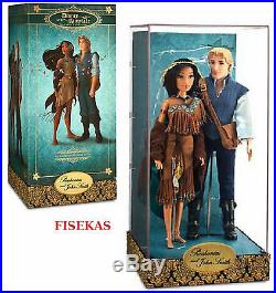 Disney Fairytale Designer Collection LE Pocahontas & John Smith Doll 11.5 in NEW