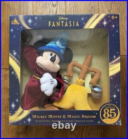 Disney Fantasia 85th Anniversary Mickey Mouse & Magic Broom Plush Set Boxed
