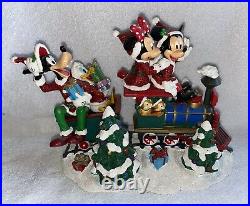 Disney Figur MICKEY MOUSE Disney Parks SANTA TRAIN Weihnachten RARITÄT Limited