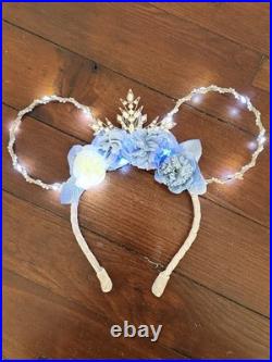 Disney Frozen Light Up Elsa Mickey Mouse Ears Headband Hong Kong Paris