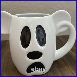Disney Halloween 2018 Mickey Mouse White Ghost BOO TO YOU Coffee Mug NWOT