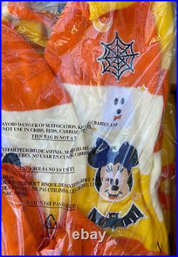 Disney Halloween Candy Corn Cardigan Mickey Minnie Mouse Size S Small In Hand