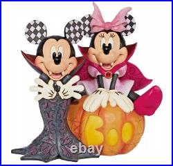 Disney Halloween Decorations Mickey Minnie Mouse Boo Pumpkin 12 Rare