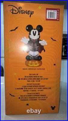Disney Halloween Vampire Mickey Mouse Spinning Lantern LED Lights Up Glitter NEW