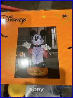 Disney Halloween Vampire Mickey Mouse Spinning Lantern LED Lights Up Glitter NEW
