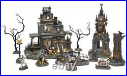 Disney Halloween Village Haunted House Set 1 Mickey Minnie Window 