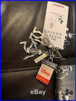 Disney Harveys Seatbelt Spooky Mickey Mouse Skeletons Ghost Clutch Wallet NWT