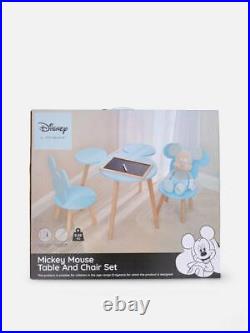 Disney Kids Mickey Mouse Gift Children's Table & Two Chairs Wooden Furniture Set