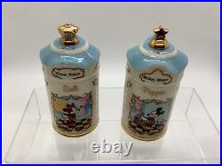 Disney Lenox Mickey Mouse Salt And Pepper Pot Minnie Figurine Rare 1997 Vintage