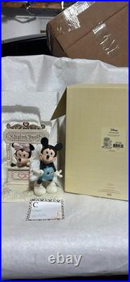 Disney Lenox Minnie And Mickey Mouse Kisses For Mickey Figurine NIB