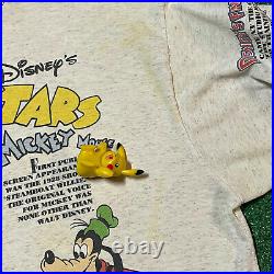 Disney Lonesome Ghosts T Shirt Mens L XL Gray Vintage 90s Mickey Donald Goofy