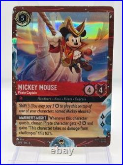 Disney Lorcana Mickey Mouse Pirate Captain 13/P3 Foil Disney Cruise Promo