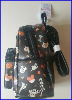 Disney Loungefly Mickey Icon Halloween Tricks Treats Backpack 2020 Mouse NWT