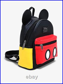 Disney & Loungefly Mickey Mouse Shorts Mini Backpack FACTORY SEALED