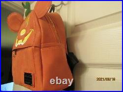 Disney Loungefly Mickey Pumpkin Mini Backpack Halloween New withtags Retired Print