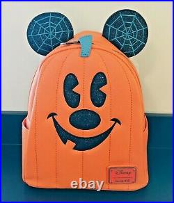 Disney Loungefly Pumpkin Jack O Lantern 2020 Backpack Halloween In Hand New