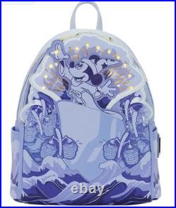 Disney Loungefly Sorcerer Mickey Mouse 85th Anniversary Mini Backpack, Fantasia