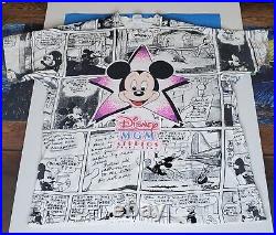Disney MGM Studios Theme Park Mickey Mouse Comic Strip Wrap Single Stitch Tshirt
