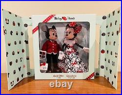 Disney MICKEY MINNIE MOUSE SWEETHEARTS Valentines Limited Edition Doll Set BNIB