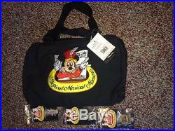 Disney Magical Musical Moments Mickey Mouse Pin Bag & Lot of MMM 18 Pins. NWT