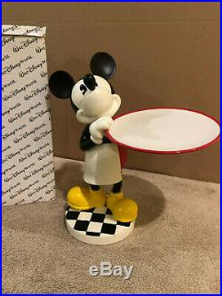 Disney Medium Big Fig Mickey Mouse and Serving Plate Statue
