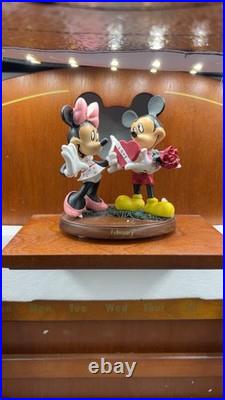 Disney Mickey Minnie Bradford Exchange Calendar Figurine Set Complete COA 2008