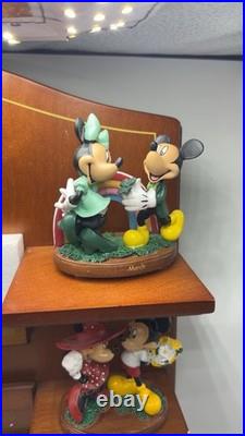 Disney Mickey Minnie Bradford Exchange Calendar Figurine Set Complete COA 2008