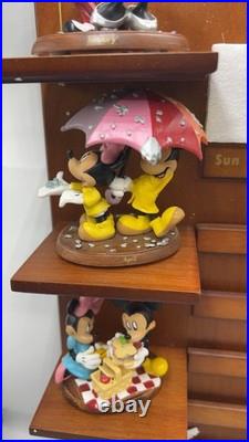 Disney Mickey Minnie Bradford Exchange Calendar Figurine Set Complete COA 2008