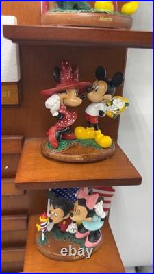 Disney Mickey Minnie Bradford Exchange Calendar Figurine Set Complete COA 2008