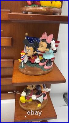 Disney Mickey Minnie Bradford Exchange Calendar Figurine Set Complete COA 2008
