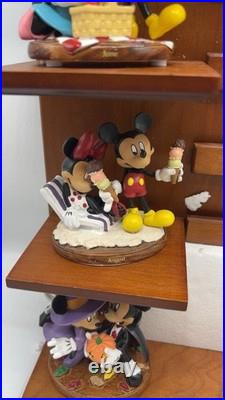 Disney Mickey Minnie Bradford Exchange Calendar Figurine Set Complete COA 2008