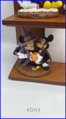 Disney Mickey Minnie Bradford Exchange Calendar Figurine Set Complete COA 2008