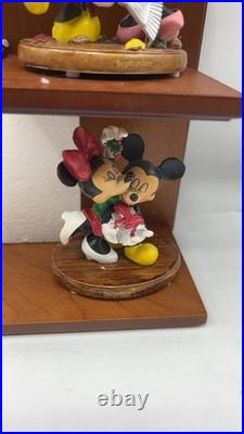 Disney Mickey Minnie Bradford Exchange Calendar Figurine Set Complete COA 2008