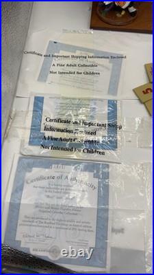 Disney Mickey Minnie Bradford Exchange Calendar Figurine Set Complete COA 2008