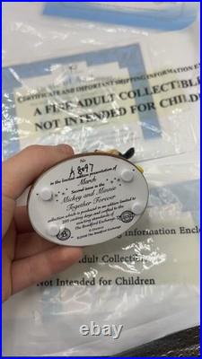 Disney Mickey Minnie Bradford Exchange Calendar Figurine Set Complete COA 2008