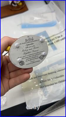 Disney Mickey Minnie Bradford Exchange Calendar Figurine Set Complete COA 2008