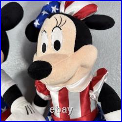 Disney Mickey & Minnie Mouse 24 Patriotic Greeter Doll (Read)