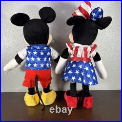 Disney Mickey & Minnie Mouse 24 Patriotic Greeter Doll (Read)
