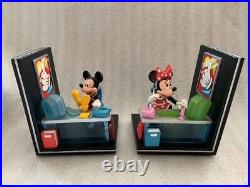 Disney Mickey & Minnie Mouse Figures 80's THE OFFICE Computer Bookends Figurine