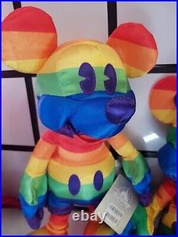 Disney Mickey & Minnie Mouse Rainbow Collection Pride LTD Release Plush UK 2020